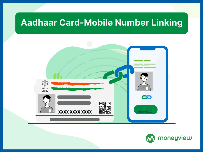 mobile number link to aadhar card online hindi