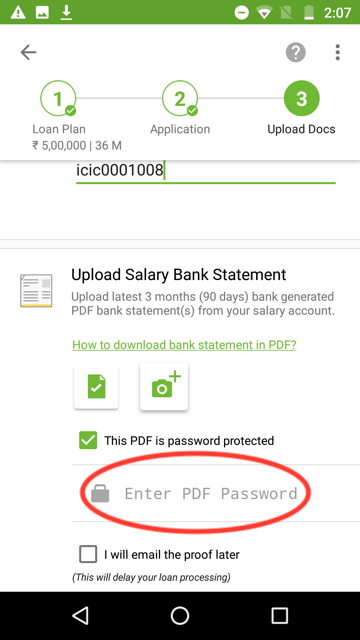 How to upload Bank Statement in your Money View Loan ...