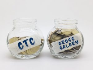 how are CTC and gross salary different?